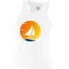 Girls Poly/Spandex Solid Racerback Tank Thumbnail